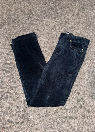 Pantalon En Velours Côtelé / Corduroy Peruna marine coton cotelé coupe slim taille 38, brand: Vintage Dressing, condizioni: Ottime, taglia: M / IT 42 / EU 38, €15.00, €16.45 include la Protezione acquisti