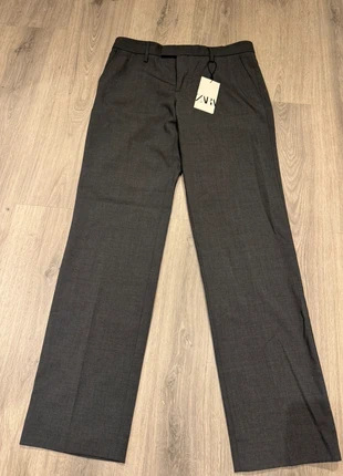 New with tags-Zara Grey Straight Leg Trousers, brand: Zara, condition: New with tags, size: M, £30.00, £32.20 includes Buyer Protection