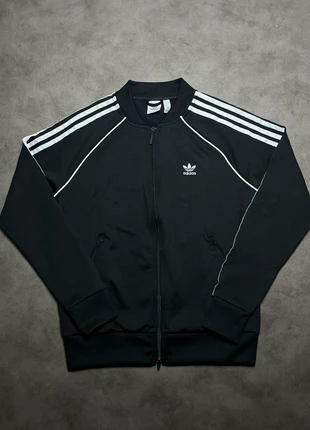 Veste zip trackjacket Adidas noir logo brodé trois bande noir blanc taille M homme, brand: adidas, condition: Very good, size: M, €35.00, €37.45 includes Buyer Protection Pro