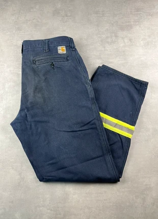 Pantalon carhartt workwear/chantier réfléchissant flame resistant baggy vintage - Taille 32x32, marca: Carhartt, estado: Muy bueno, tamaño: W32 | ES 42, 25,00 €, 26,95 € Protección al comprador Pro incluida