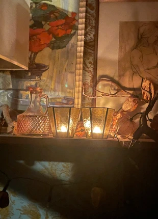 Vintage Tea Light Holder 🩷🌺, merk: Vintage, staat: Nieuw zonder prijskaartje, € 12,00, € 13,30 inclusief Kopersbescherming