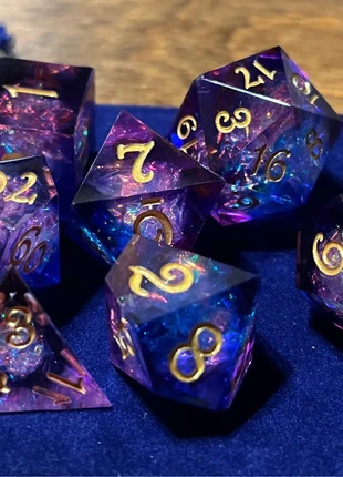 🌌 Dadi in Resina "Nebula di Cristallo", état: Neuf sans étiquette, 13,90 €, 15,30 € Protection acheteurs incluse