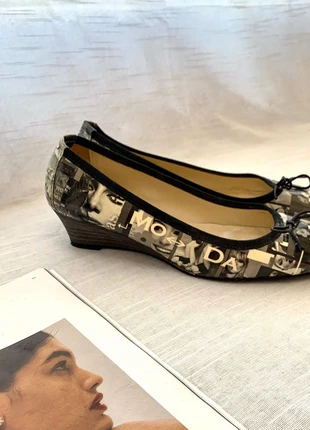 Ballerines à talon compensé imprimé Kate Moss Coco & Abricot | Taille 39, marque: Vintage Dressing, état: Bon état, taille: 39, 75,99 €, 80,49 € Protection acheteurs (Pro) incluse