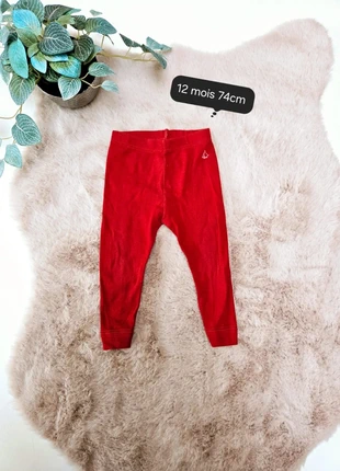 Leggings rouge 12 mois 74cm Petit Bateau, marque: Petit Bateau, état: Très bon état, taille: 9-12 mois / 74 cm, 5,50 €, 6,48 € Protection acheteurs (Pro) incluse