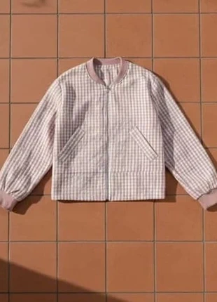 Veste vichy rose blanc zip taille M, tendance rétro chic, brand: Ysera, condition: Very good, size: M / 38 / 10, €49.99, €53.19 includes Buyer Protection Pro