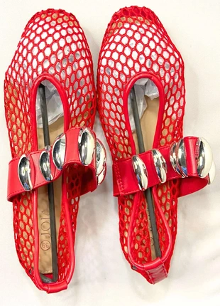 JOIA Paris - Ballerines plates avec bijoux - Rouge - Taille 39, marque: Joia, état: Neuf avec étiquette, taille: 39, 15,00 €, 16,45 € Protection acheteurs (Pro) incluse