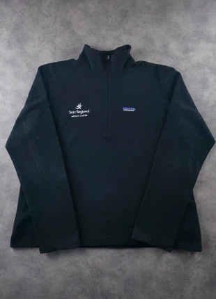 Pull Polaire Fleece Half Zip 1/4 Zip Col Camionneur Patagonia Noir Logo Entreprise Brodé | Taille XL, marque: Patagonia, état: Très bon état, taille: XL, 45,00 €, 47,95 € Protection acheteurs (Pro) incluse