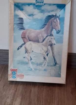 Puzzle deux chevaux – 160 pièces, marca: Puzzle, estado: Satisfatório, €1.00, €1.75 inclui Proteção do Comprador