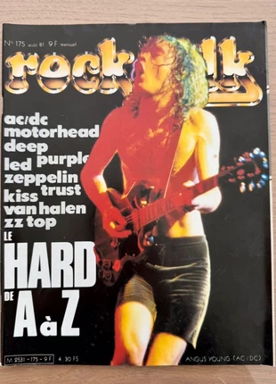 Magazine Rock & Folk n°175 – Août 1981 – Angus Young, condition: Like new, €27.50, €29.58 includes Buyer Protection