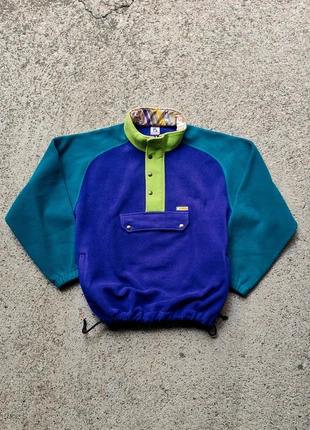 Vintage Dolomiten Fleece Pullover – 90s Colorblock Outdoor Style, marca: Vintage Dressing, estado: Muito bom, tamanho: L, €35.00, €37.45 inclui Proteção do Comprador