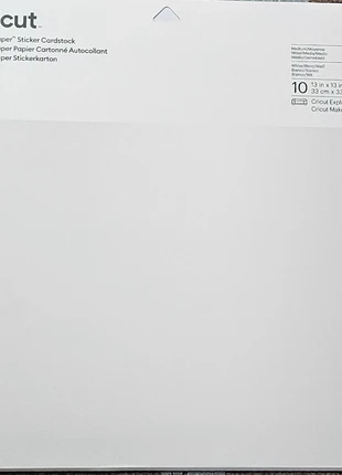 Cricut Smart Sticker Cardstock 210gsm White 10 Sheets 13x13in, brand: Cricut, condition: New with tags, £6.50, £7.53 includes Buyer Protection Pro