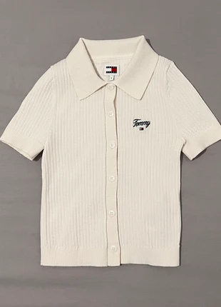 Tommy Jeans Rib Script Polo Cardigan, marque: Tommy Jeans, état: Neuf sans étiquette, taille: S / 36 / 8, 30,00 €, 32,20 € Protection acheteurs incluse