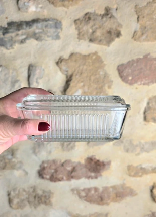 🧈 Beurrier en verre Pasabahce – transparent, robuste, brand: Pasabahce, condition: New without tags, €5.00, €5.95 includes Buyer Protection