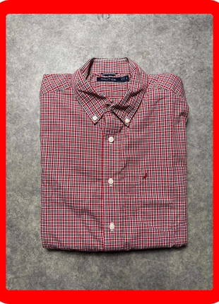 Chemise manche longue rouge Nautica homme taille XL, merk: Nautica, staat: Heel goed, maat: XL, € 11,00, € 12,25 inclusief Kopersbescherming