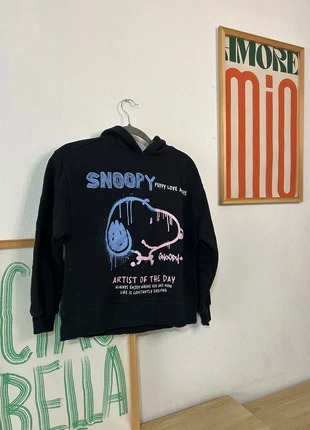 Sweat Zara noir Snoopy – État : Très bon, brand: Zara, condition: Very good, size: 12 years / 152 cm, €10.00, €11.20 includes Buyer Protection Pro