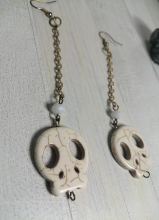 Orecchini teschio con catenina dorata, marke: Selfmade, zustand: Sehr gut, 1,00 €, 1,75 € inklusive Vinted-Käuferschutz