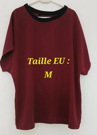Belle blouse manches courtes. Bordeaux. Taille M. Mango Suit., brand: Mango, condition: Very good, size: M / 38 / 10, €5.50, €6.48 includes Buyer Protection