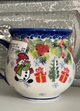 Bolesławiec Kalich! Śliczny kubek Unikat !, merk: BOLESLAWIEC, staat: Nieuw zonder prijskaartje, € 22,00, € 23,80 inclusief Kopersbescherming