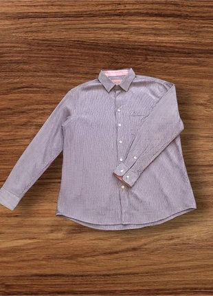 Chemise violette rayée blanche, marque: pas de marque, état: Très bon état, taille: XL, 5,00 €, 5,95 € Protection acheteurs incluse