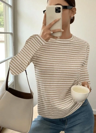 Haut à rayures manches longues neuf, marque: Fashion, état: Neuf avec étiquette, taille: M / 38 / 10, 18,00 €, 19,60 € Protection acheteurs incluse