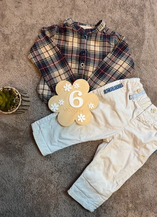 Ensemble chic carreaux Louis Louise × Sergent Major 6 mois – TBE #bebehiver, brand: Sergent Major, condizioni: Ottime, taglia: 6-9 mesi / 68 cm, €13.00, €14.35 include la Protezione acquisti