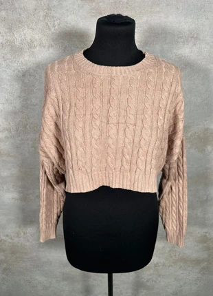 Pull Maille Torsadée Cable Knit Vintage Altard State rose beige clair taille XS, marca: Vintage Dressing, estado: Muito bom, tamanho: XS / 34 / 6, €15.00, €16.45 inclui Proteção do Comprador Pro