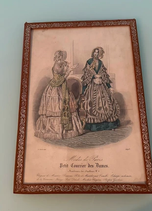 Gravure ancienne “Modes de Paris – Petit Courrier des Dames” (30 avril 1845), marque: Modes de paris, état: Bon état, 15,00 €, 16,45 € Protection acheteurs incluse