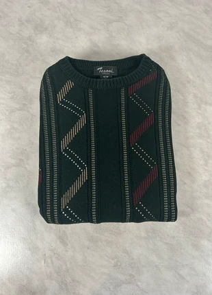 Pull papy vintage motifs géométriques – M homme, inspiration ethnic Code 264, marque: Vintage Dressing, état: Très bon état, taille: M, 22,00 €, 23,80 € Protection acheteurs (Pro) incluse