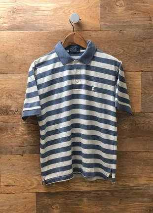 Ralph Lauren / Polo rayé bleu blanc / Taille L, marca: Ralph Lauren, estado: Bom, tamanho: L, €10.00, €11.20 inclui Proteção do Comprador