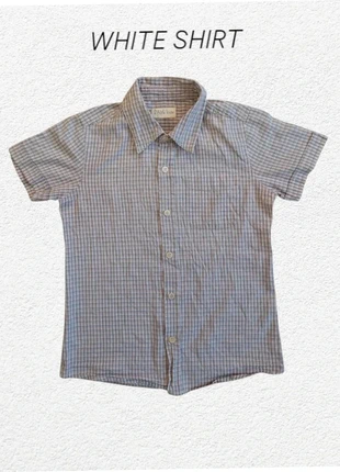 Chemise Blanche Manches Courtes A Rayures Taille 10ans - Garçon, marque: simple kids, état: Très bon état, taille: 10 ans / 140 cm, 6,50 €, 7,53 € Protection acheteurs incluse