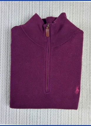 Pull 1/4 Zip Ralph Lauren Violet / Logo brodé Rose / Taille M Homme, marke: Ralph Lauren, zustand: Sehr gut, größe: M, 43,50 €, 46,38 € inklusive Vinted-Käuferschutz
