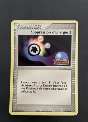 Suppression d’énergie 2 74/108, brand: Pokémon, condition: Good, €10.00, €11.20 includes Buyer Protection