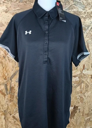 Under Armour – Polo Femme – Taille XL – Noir – HeatGear Fitness Sport 265, merk: Under Armour, staat: Heel goed, maat: XL / 42 / 14, € 25,00, € 26,95 inclusief Kopersbescherming Pro