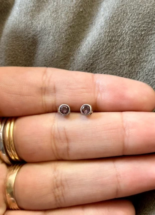 Boucles d’oreilles puces en argent massif et zircons, marca: Argent, estado: Muito bom, €13.50, €14.88 inclui Proteção do Comprador Pro