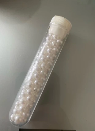 Perles ronde blanche, état: Neuf avec étiquette, 1,00 €, 1,75 € Protection acheteurs incluse