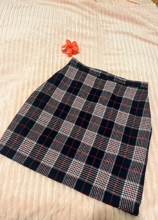 Jupe trapèze écossaise doublée – Taille 38 🍁, marca: Koton, estado: Muito bom, tamanho: M / 38 / 10, €8.00, €9.10 inclui Proteção do Comprador