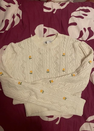 maglione con fiori, marke: Zara, zustand: Neu, größe: S / 36 / 8, 6,00 €, 7,00 € inklusive Vinted-Käuferschutz