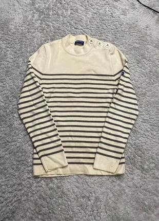 Pull d’hiver Saint James Femme Mariniière à rayures gris et beige / Taille S - 140, marque: Saint James, état: Très bon état, taille: S / 36 / 8, 40,00 €, 42,70 € Protection acheteurs incluse