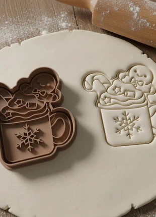 Emporte piece moule Cup with Gingerbread Man Cookie Cutter, marque: sans marque, état: Très bon état, 3,00 €, 3,85 € Protection acheteurs (Pro) incluse