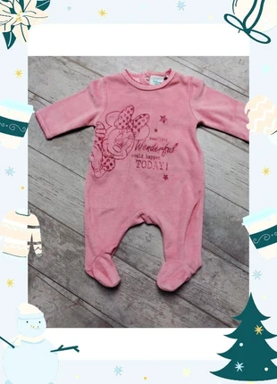Pyjama en velours rose minnie Disney baby 1 mois, marque: Disney, état: Très bon état, taille: 1-3 mois / 56 cm, 4,00 €, 4,90 € Protection acheteurs incluse