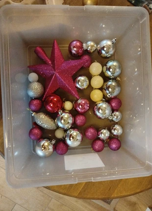 Roze en zilveren kerstballen, état: Très bon état, 3,00 €, 3,85 € Protection acheteurs incluse