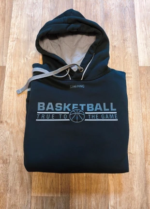 Spalding - Sweat a capuche noir - taille M 🎅 Idéal cadeau Noël pour fan de basket !, brand: Spalding, condizioni: Nuovo senza cartellino, taglia: M, €18.00, €19.60 include la Protezione acquisti Pro