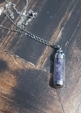 Collier pendentif spelljar améthyste pierre naturelle minéraux, état: Très bon état, 3,00 €, 3,85 € Protection acheteurs incluse