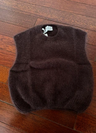 Petit Pull Sans Manches Uni En Mohair, marque: l’esstiel, état: Très bon état, taille: S / 36 / 8, 34,00 €, 36,40 € Protection acheteurs incluse