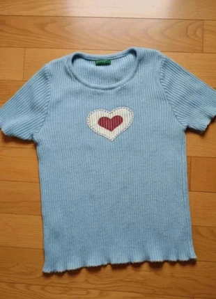 Petit haut bleu clair Benetton – Taille 10 ans – Coton italien – Très bon état, marque: United Colors of Benetton, état: Très bon état, taille: 10 ans / 140 cm, 1,50 €, 2,28 € Protection acheteurs (Pro) incluse