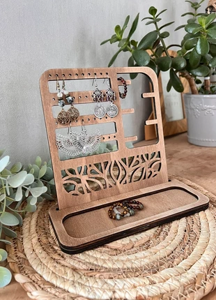 Support boucles d’oreilles / support bijoux en bois, estado: Muy bueno, 15,00 €, 16,45 € Protección al comprador Pro incluida