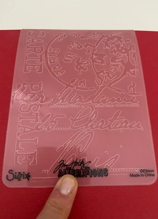 Sizzix fustella embossing, merk: Sizzix, staat: Heel goed, € 2,00, € 2,80 inclusief Kopersbescherming