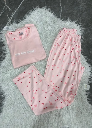 Pyjama Femme - 14102-3 - motif cœur, marque: pijamaworld, état: Neuf avec étiquette, taille: L / 40 / 12, 13,99 €, 15,39 € Protection acheteurs (Pro) incluse