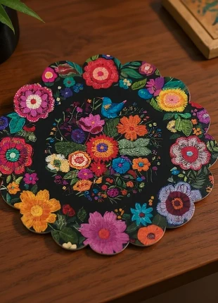 Lot de 6 sets de table floraux, esprit bohème / folk / mexicain, état: Neuf, 14,90 €, 16,35 € Protection acheteurs (Pro) incluse