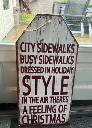 Nieuw Vintage style Kerst Decoratiebord 60 cm bij 30 cm – xmas, noël, merk: lavandoux, staat: Nieuw zonder prijskaartje, € 13,00, € 14,35 inclusief Kopersbescherming